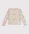 Cardigan in cotone a fiori bambina bianco/multicolore