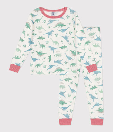 Pigiama in cotone con dinosauri stampati bambino-image