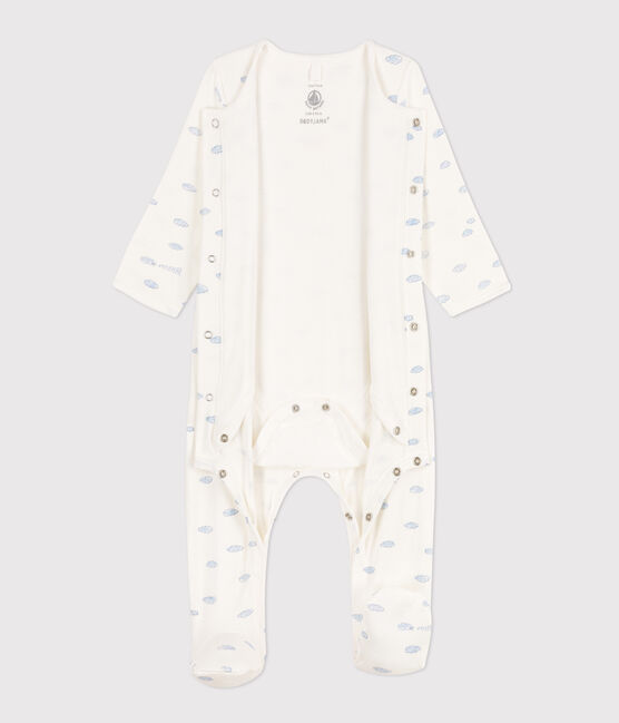 Bodyjama nuvole in tubique bianco MARSHMALLOW/bianco MULTICO