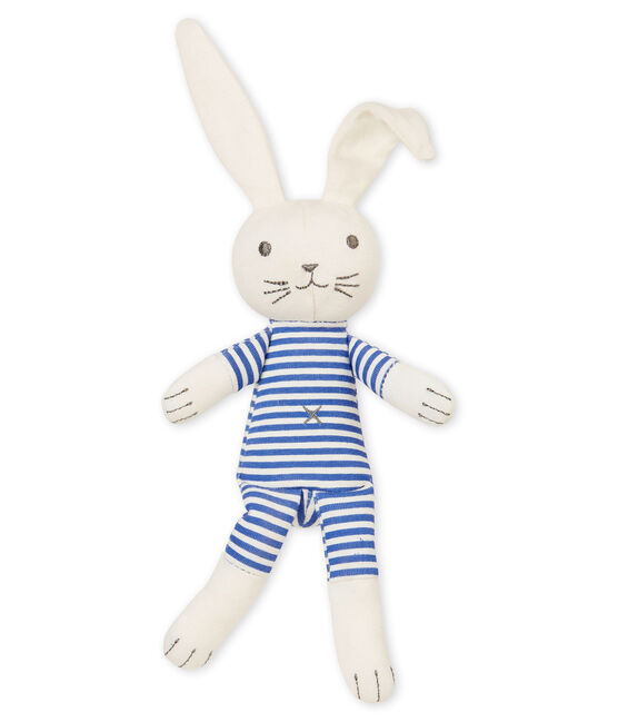 Coudou coniglietto sonaglio bebè unisex blu SMOKING/bianco MARSHMALLOW