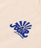 T-shirt a maniche corte bebè in jersey fiammato ecru AVALANCHE