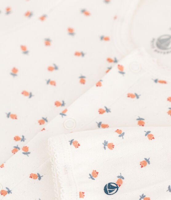 Bodyjama a fiori in tubique bianco MARSHMALLOW/bianco MULTICO