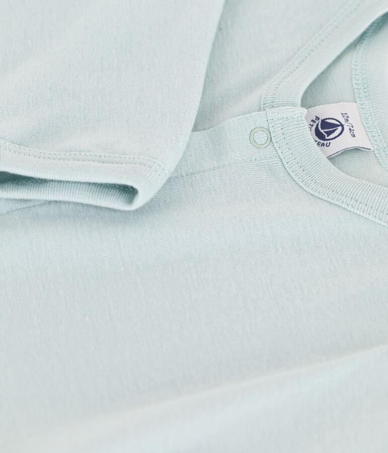 Cardigan neonato in cotone verde BULLE