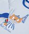 Pigiama in cotone a righe bambino blu/bianco