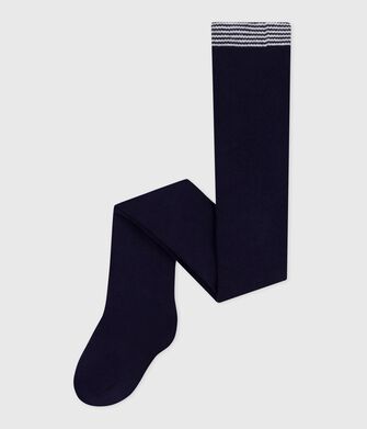 Collant in cotone tinta unita per neonati