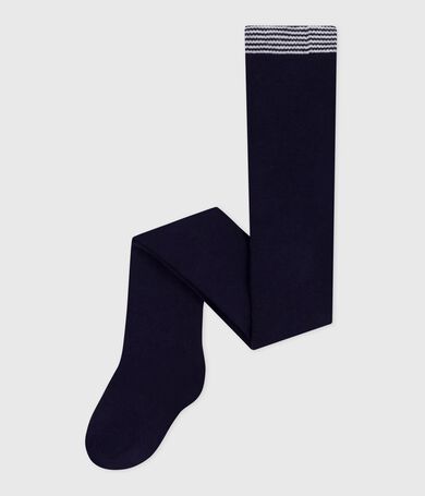 Collant in cotone tinta unita per neonati