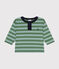 T-shirt bebè a maniche lunghe in jersey sottile verde PALMERAIE/ PAUL