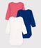 Confezione da 3 body a maniche lunghe in cotone variante 1