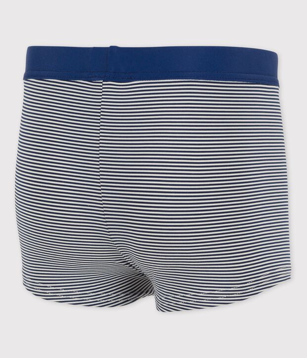 Costume da bagno iconico bambino blu/bianco