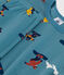 Pigiama bambino unisex in cotone motivo snowboard POLOCHON/ MULTICO