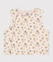 CARDIGAN SENZA MANICHE DOUBLE-FACE IN COTONE NEONATO beige AVALANCHE/ CUIVRE