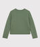 Cardigan donna in tubique trapuntato verde CROCO