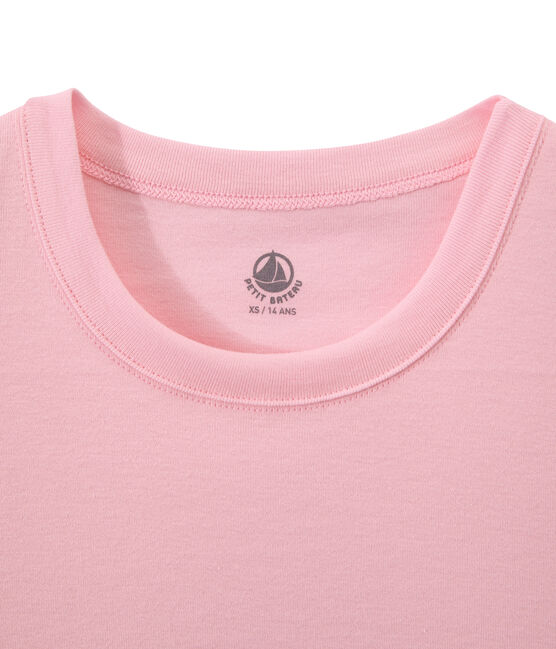 T-shirt donna in costina originale 1x1 rosa BABYLONE