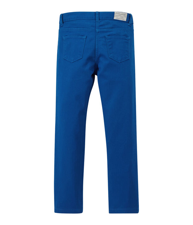 Pantalone bambina in jeans colorato blu