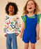 T-shirt bambina in jersey leggero a righe PRADO/ AVALANCHE