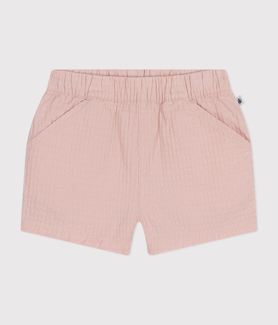 Shorts in tessuto operato bebè rosa SALINE