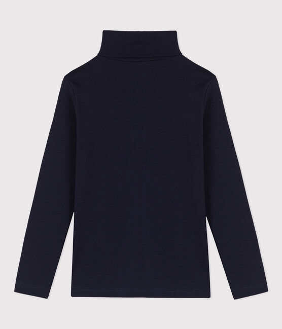 Dolcevita in cotone bambino unisex blu SMOKING
