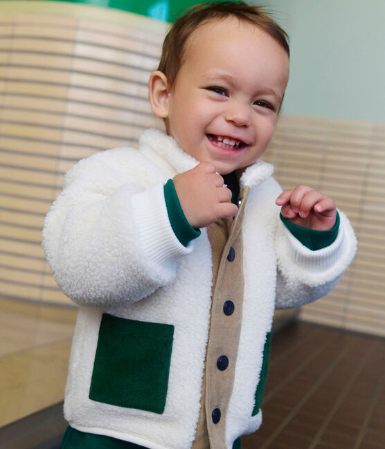 Cappotto in sherpa per bambini MILK/ MULTICO