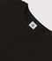 T-shirt girocollo iconica in cotone Donna nero NOIR