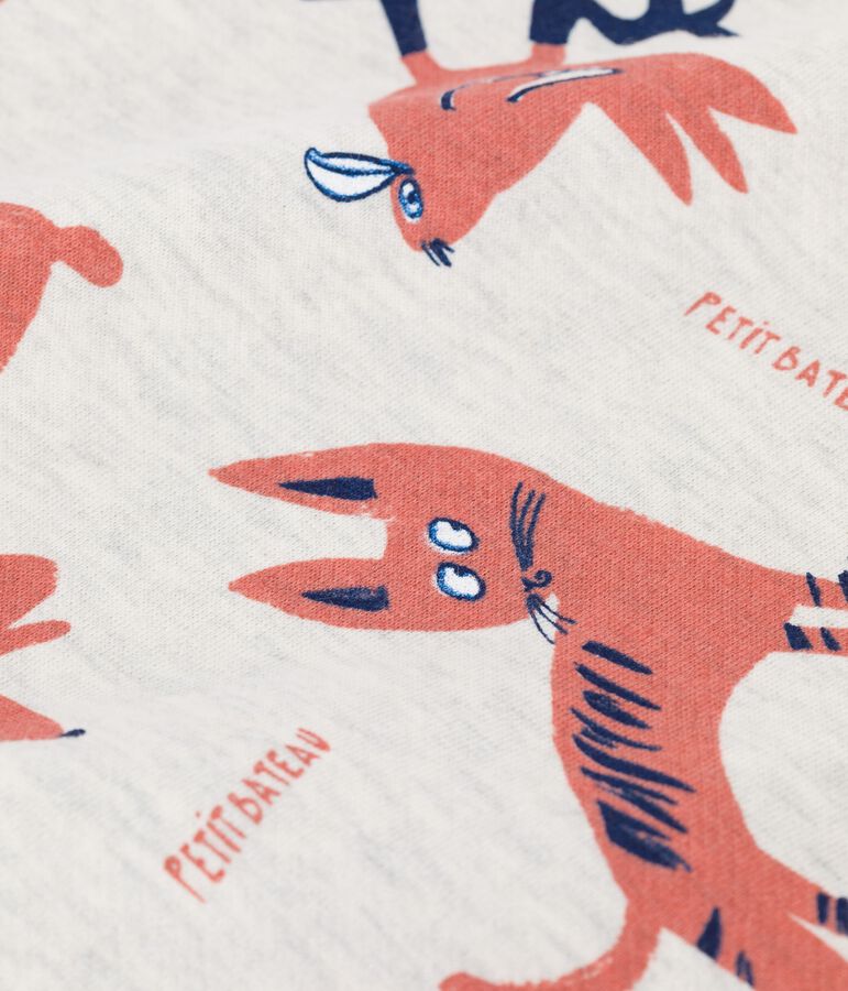 Felpa in molleton bambina / bambino beige MONTELIMAR/bianco MULTICO