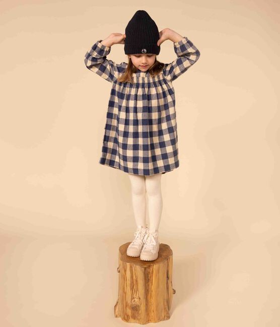 Abito a maniche lunghe in flanella di cotone a quadri bambina INCOGNITO/ AVALANCHE