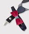Set di bretelle e papillon blu SMOKING/bianco MARSHMALLOW/ TERKUIT