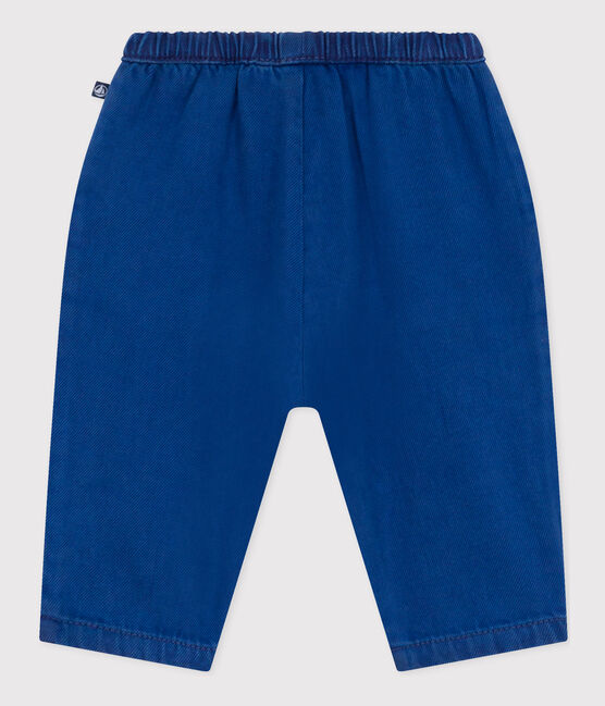 Pantaloni in cotone lyocell per bebè blu INCOGNITO