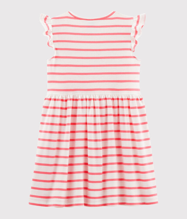 Abito bambina bianco/rosa