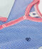 Pigiama senza piedini in cotone a righe neonato blu CALVIN/ MARSHMALLOW
