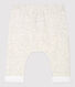 Pantalone bebè grigio chiné in jersey di cotone biologico