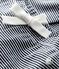Pantalone millerighe bebè femmina blu SMOKING/bianco MARSHMALLOW