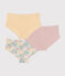 Set di 3 slip a vita alta in cotone a fiori bambino variante 1