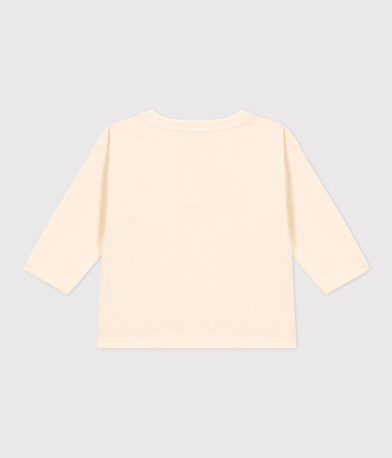 T-shirt a maniche lunghe in jersey per bebè ecru AVALANCHE