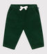Pantaloni in velluto tinta unita neonato