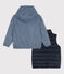 Giacca a vento 3 in 1 bambina - bambino blu SMOKING