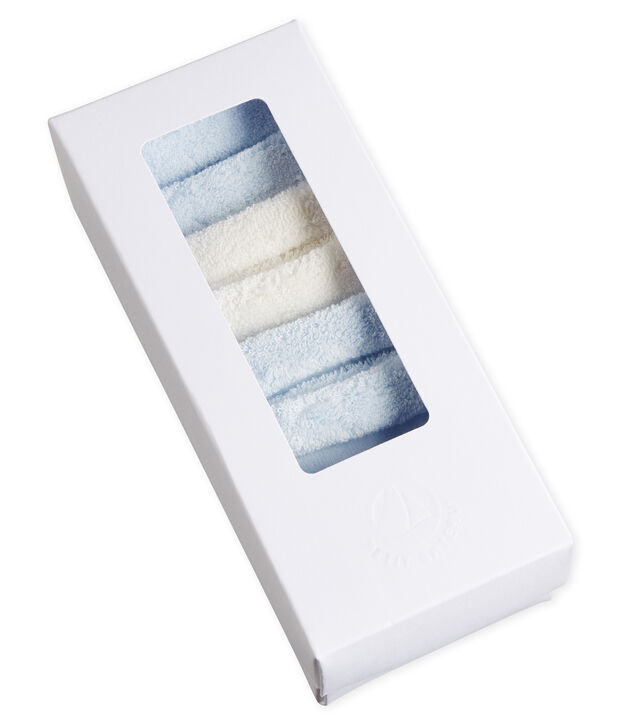 Lotto di tre paia di calzine per beb&eacute; unisex multicolore