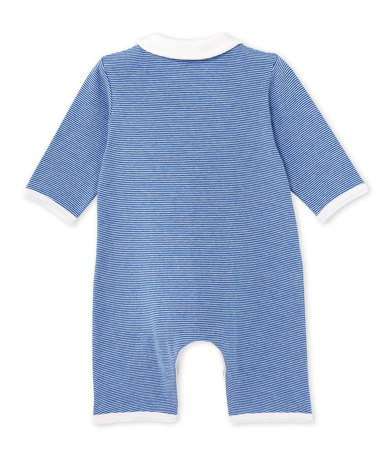 Tutina lunga per beb&egrave; millerighe blu/bianco