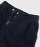 Pantaloni in velluto bambina blu SMOKING