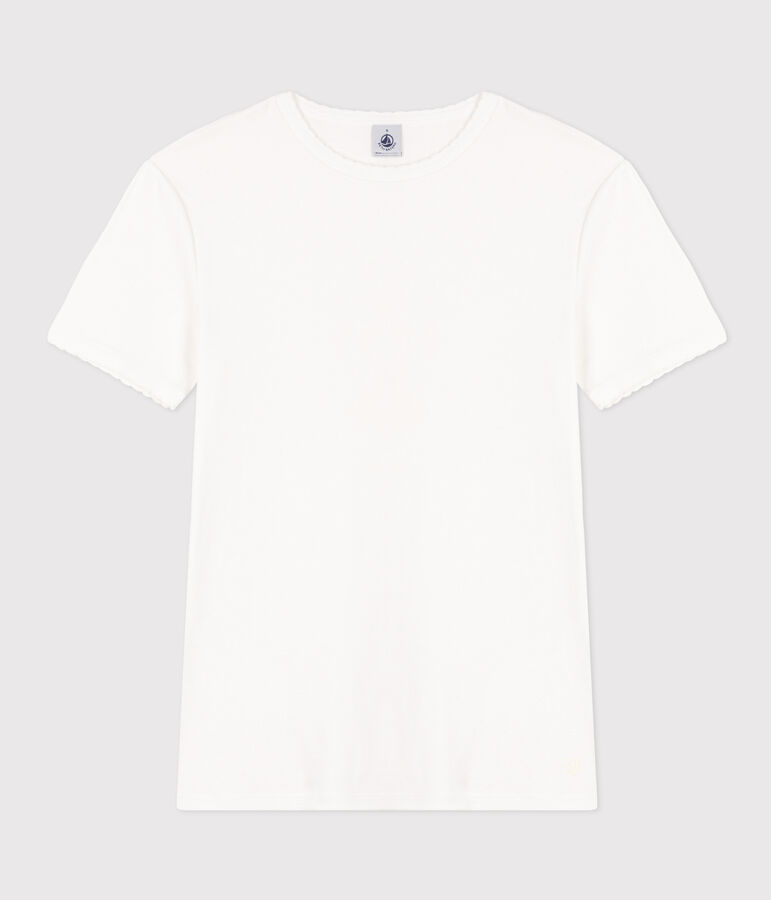 T-shirt L'ICONIQUE cocotte in cotone Donna bianco