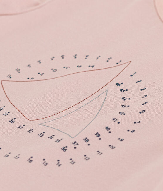 T-shirt in jersey leggero bambina rosa SALINE