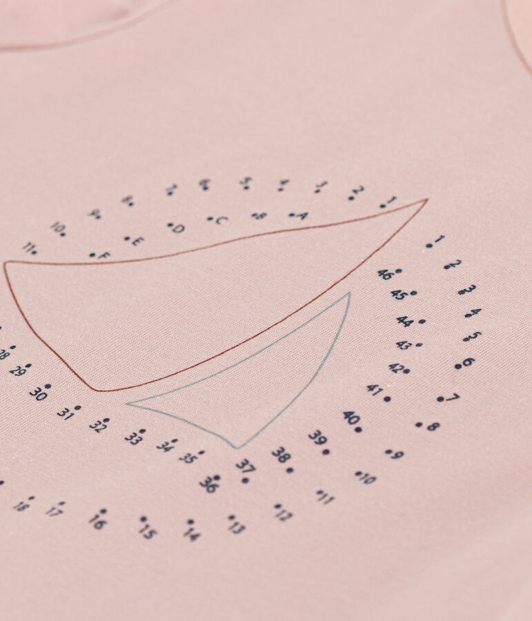 T-shirt in jersey leggero bambina rosa SALINE