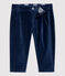 Pantalone in velluto bebè. blu SMOKING