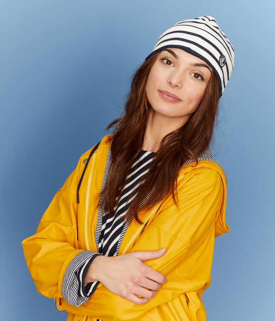 Cappello da marinaio unisex beige COQUILLE/blu SMOKING