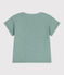 T-shirt a maniche corte in cotone tinta unita neonato verde PAUL