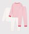 Set di pigiami in cotone fantasia bambino multicolore