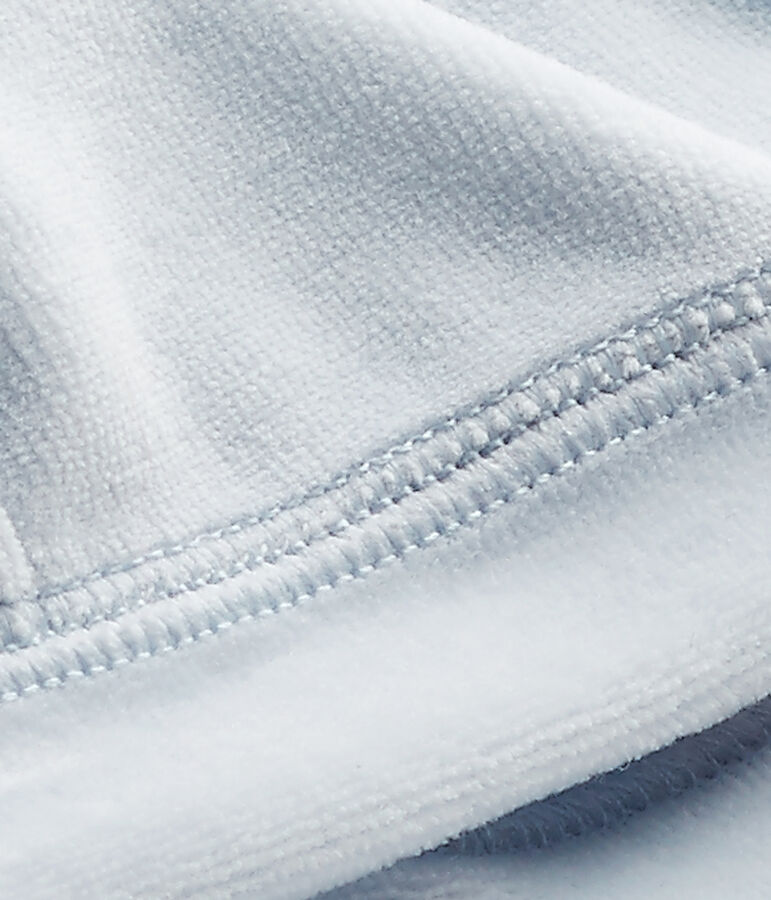 Cappello nascita per beb&egrave; in ciniglia blu