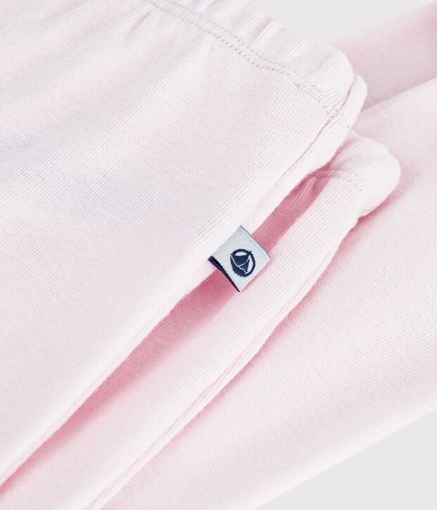 Pantalon &agrave; pied naissance en coton uni BARELY