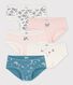 Confezione da 5 slip bambina