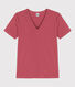 T-shirt L'ICONIQUE scollo a V in cotone donna