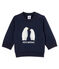 Felpa maschietto in molleton blu SMOKING CN